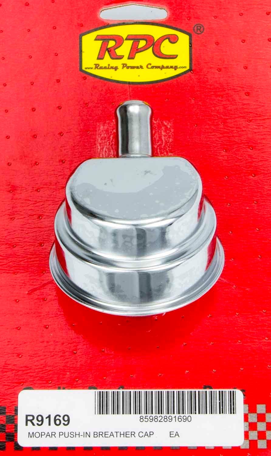 RACING POWER CO-PACKAGEDMopar Style Chrome Breather w/Tube