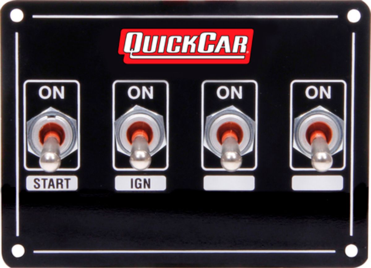 QUICKCAR RACING PRODUCTSIgnition Panel Extreme 4 Switch Single Ignition