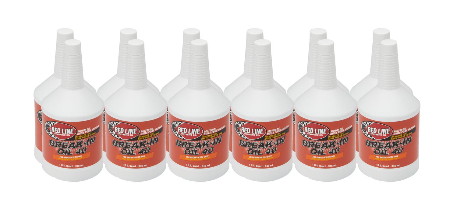REDLINE OILBreak In Oil 40W Case 12 x 1 Quart Bottles