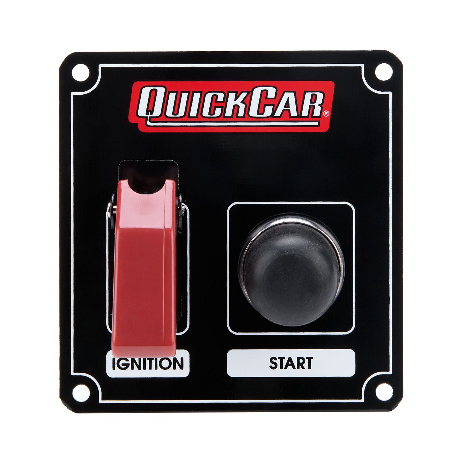QUICKCAR RACING PRODUCTSIgnition Panel Black w/ Flip Switch