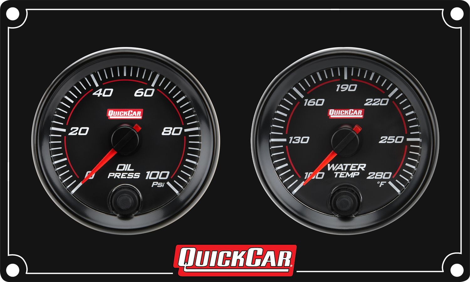 QUICKCAR RACING PRODUCTSRedline 2 Gauge Panel OP/WT
