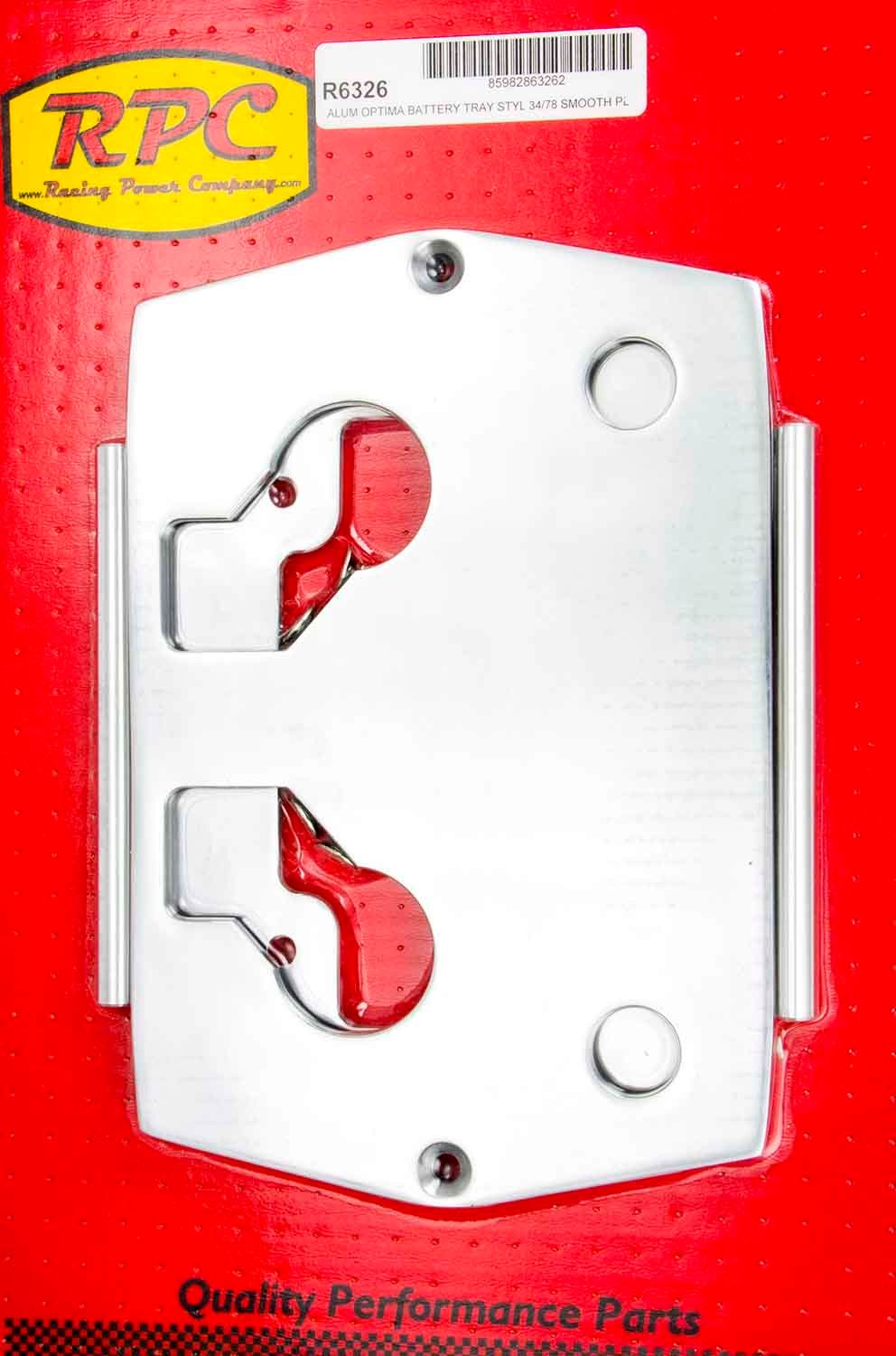 RACING POWER CO-PACKAGEDOptima Alum Smooth Battery Tray Polished