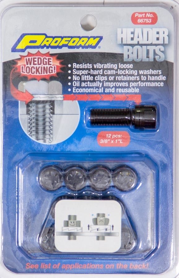 PROFORMWedge Locking Header Bolts - 3/8 x 1in (12)