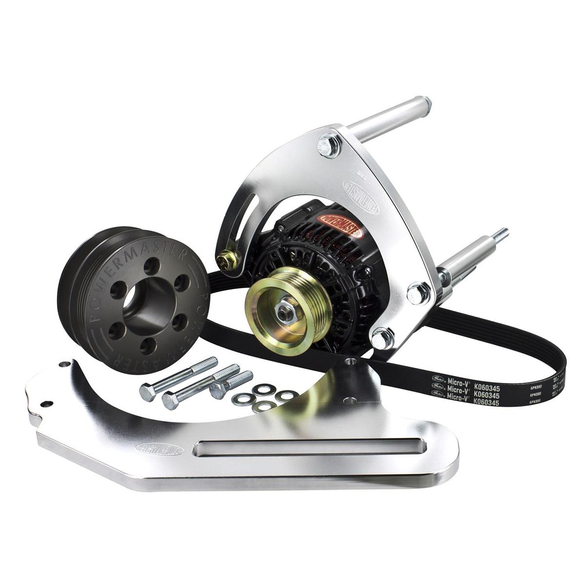 POWERMASTERDrag Race Pro Series Alternator Kit - BBC