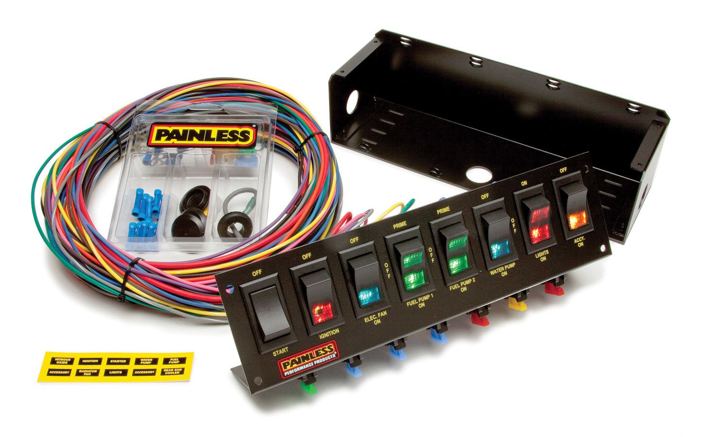 PAINLESS WIRING8 Switch Panel W/Harness