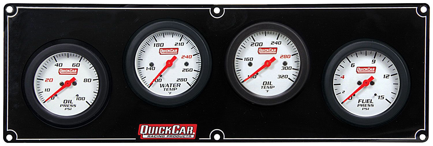 QUICKCAR RACING PRODUCTS4 Gauge Extreme Panel OP/WT/OT/FP