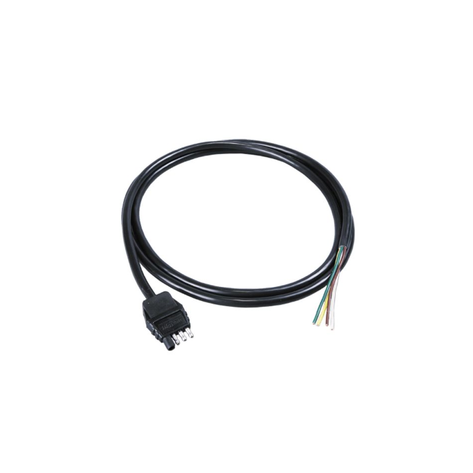 REESE4-Flat Trailer End Conne ctor 8ft Jacketed Cable