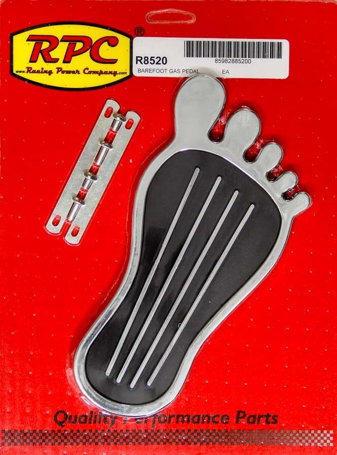 RACING POWER CO-PACKAGEDGas Pedal Barefoot Chrom Steel