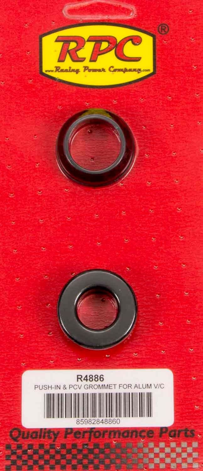 RACING POWER CO-PACKAGED1-1/4 OD x 3/4 ID Alum V/C Rubber Grommets (2)