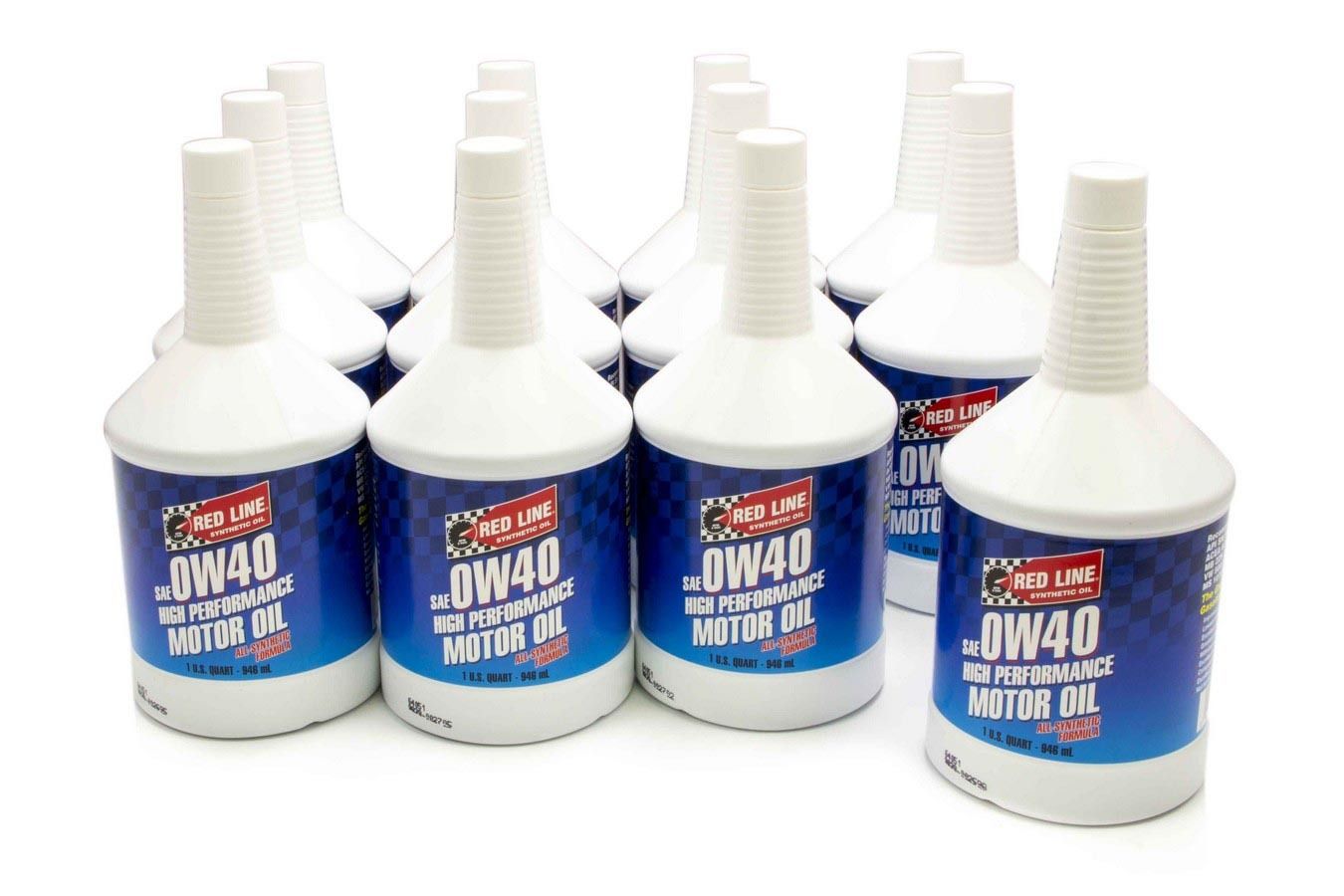 REDLINE OIL0w40 Motor Oil Case 12 x 1qt