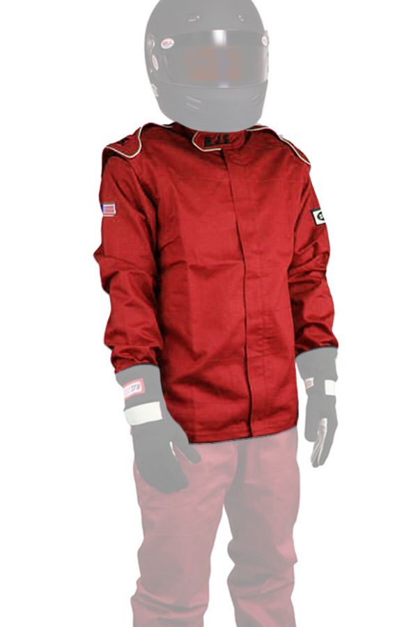 RJS SAFETYJacket Red X-Large SFI-1 FR Cotton