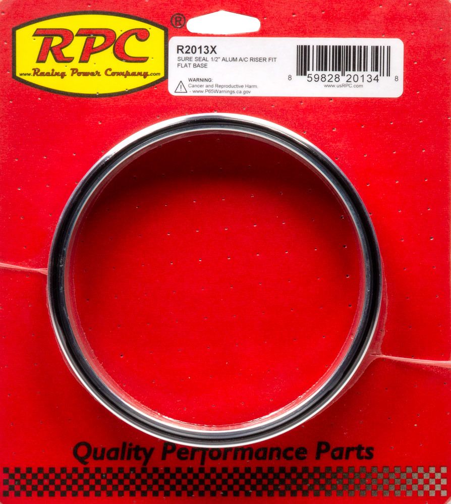 RACING POWER CO-PACKAGEDSure Seal 1/2In Alum A/ C Riser Fit Flat Base