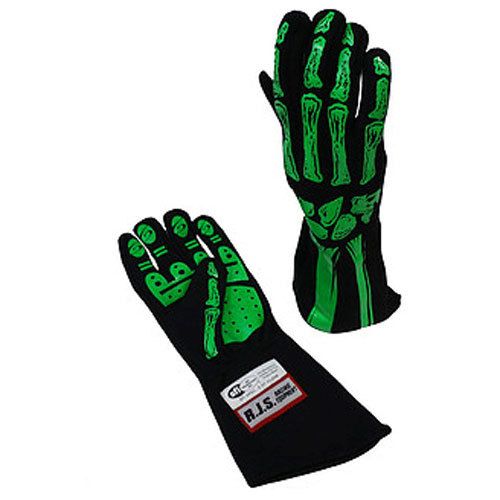 RJS SAFETYSingle Layer Lime Green Skeleton Gloves X-Large
