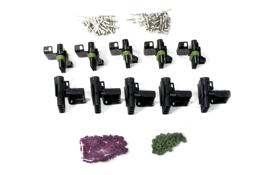 PAINLESS WIRING 4 Circuit Flat Connector Weatherpack Kit 5 each