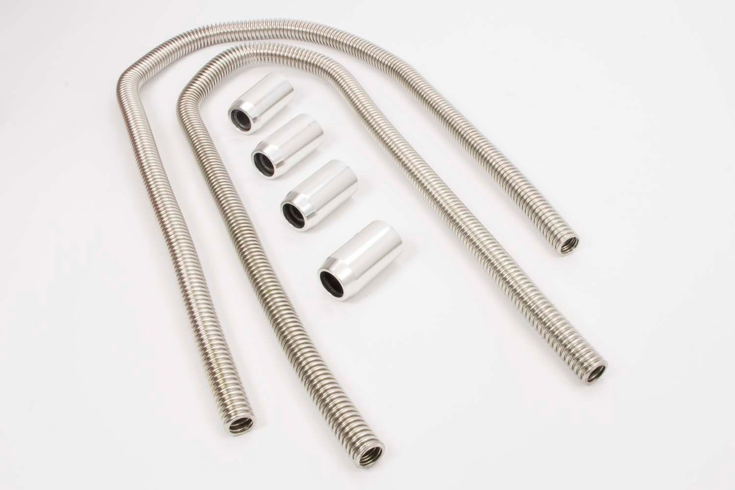 RACING POWER CO-PACKAGED2-44in Stainless Heater Hose Kit w/Polished Ends