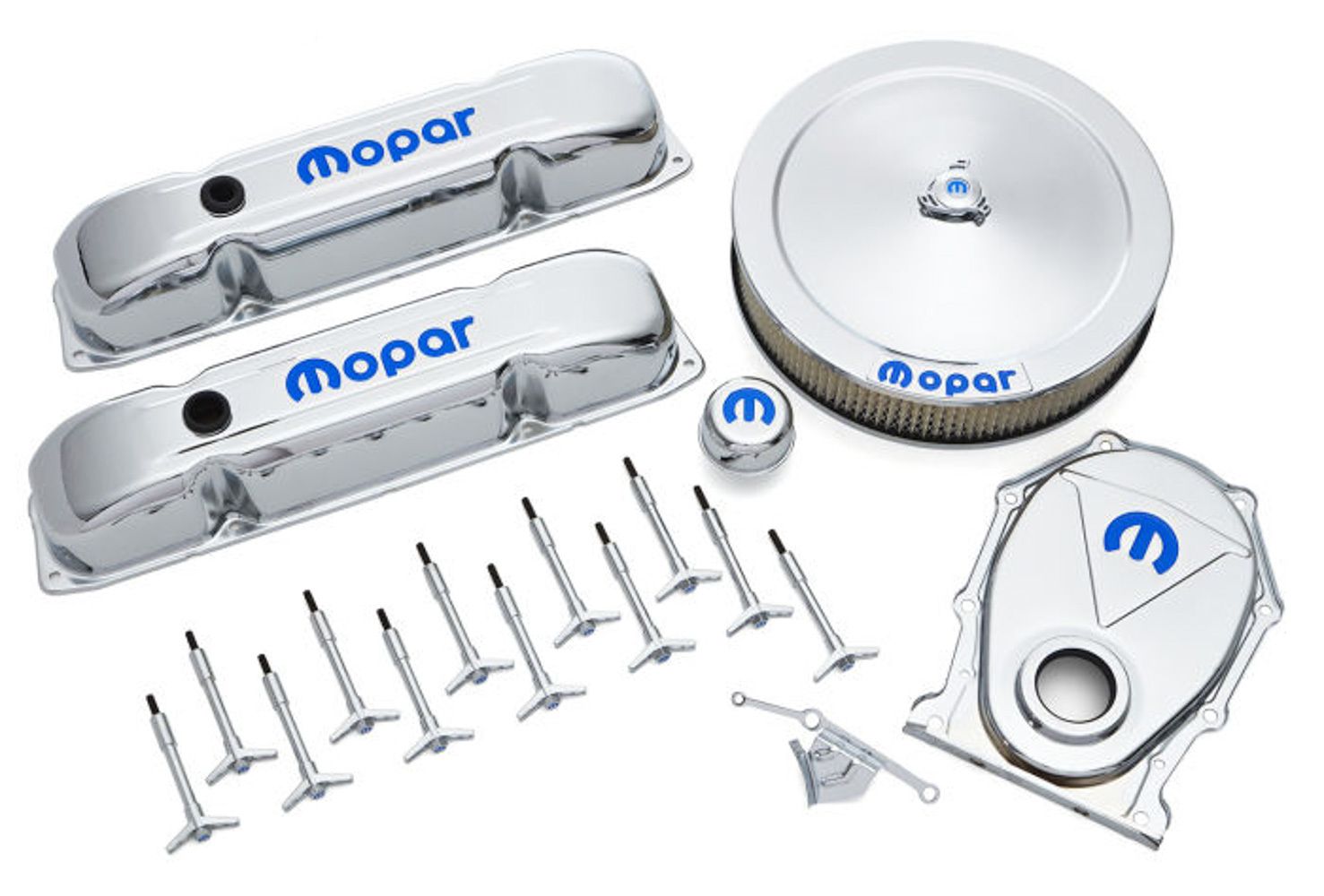 PROFORMEngine Dress-Up Kit Chro me w/Blue MOPAR