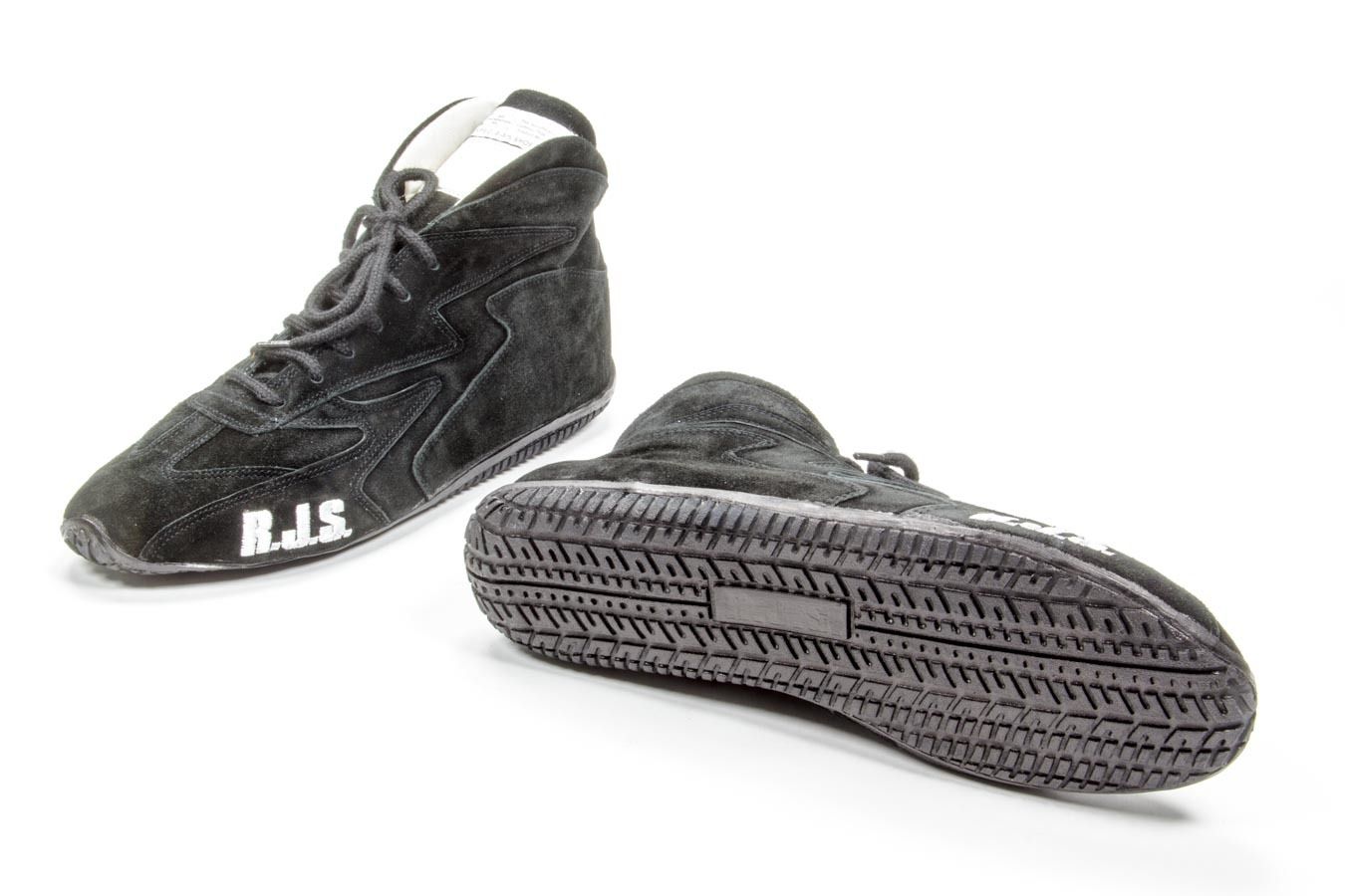 RJS SAFETYRedline Shoe Mid-Top Black Size 13 SFI-5