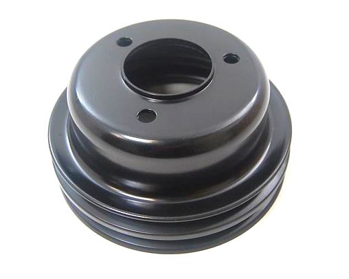 RACING POWER CO-PACKAGEDFord 289 2 Groove Crank shaft Pulley Black