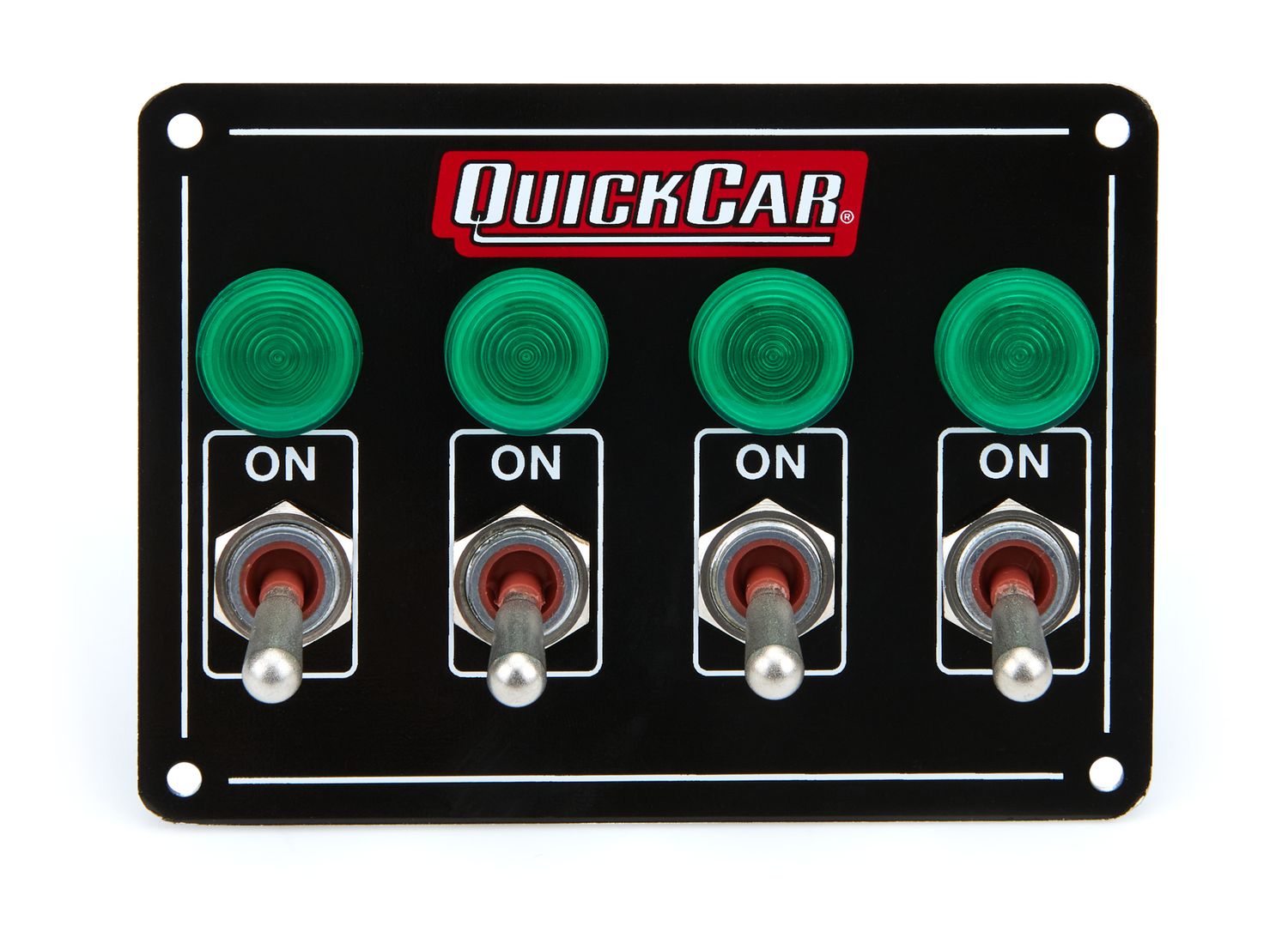 QUICKCAR RACING PRODUCTSAccessory Panel 4 Switch w/Pilot Weatherproof