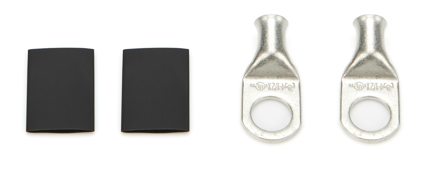 QUICKCAR RACING PRODUCTSPower Ring 4 AWG 1/2in Hole Pair w/Heat Shrink
