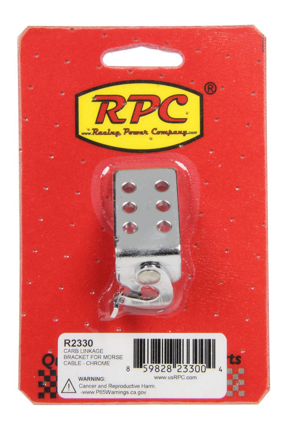 RACING POWER CO-PACKAGEDCarb Linkage Bracket Morse Cable Chrome