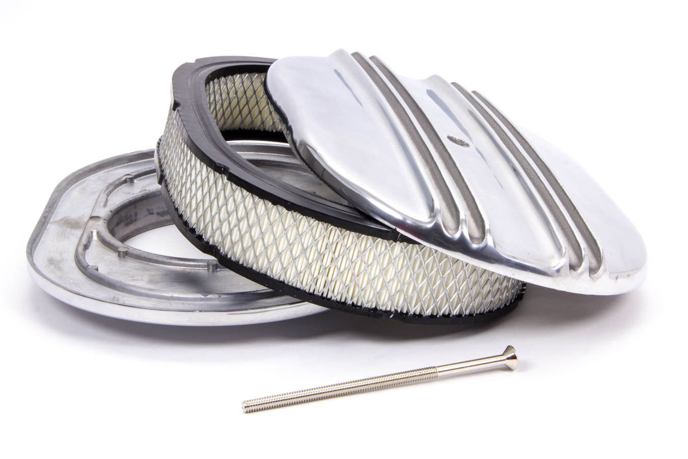 RACING POWER CO-PACKAGED12x2 Alum Oval Finned A/C Polished