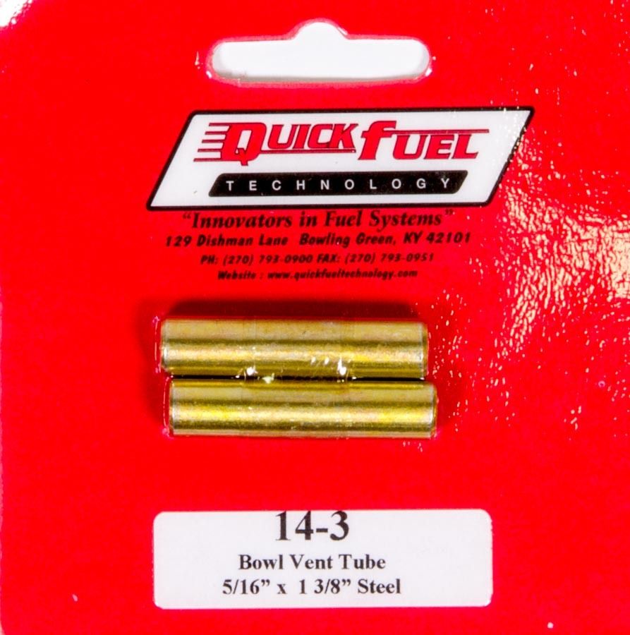 QUICK FUEL TECHNOLOGYVent Tubes (2pk) 5/16 x 1-3/8