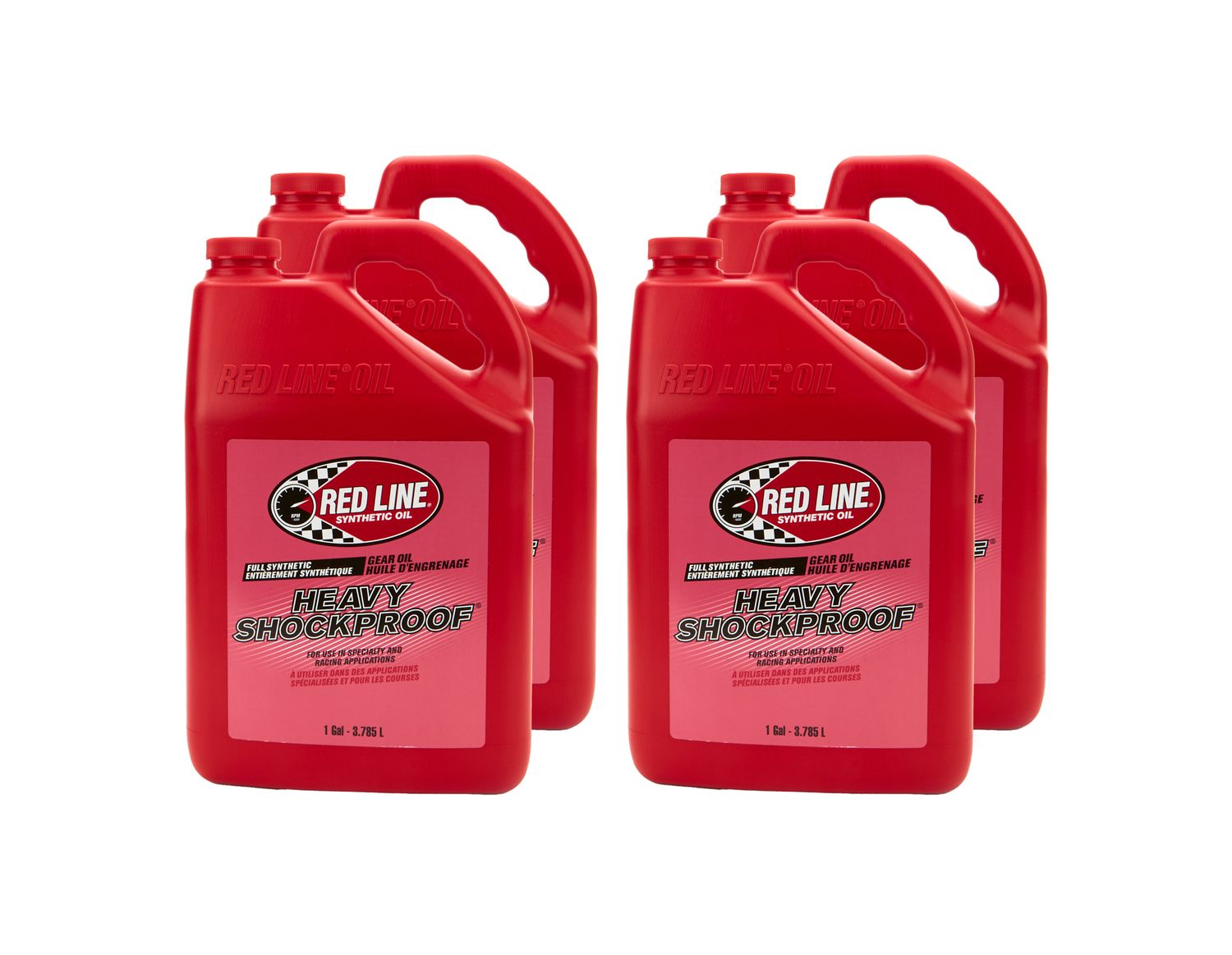 REDLINE OILHeavy ShockProof Gear Oil Case 4 x 1 Gallon