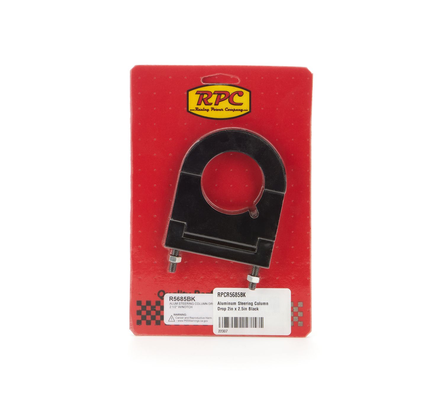 RACING POWER CO-PACKAGEDAluminum Steering Column Drop 2in x 2.5in Black