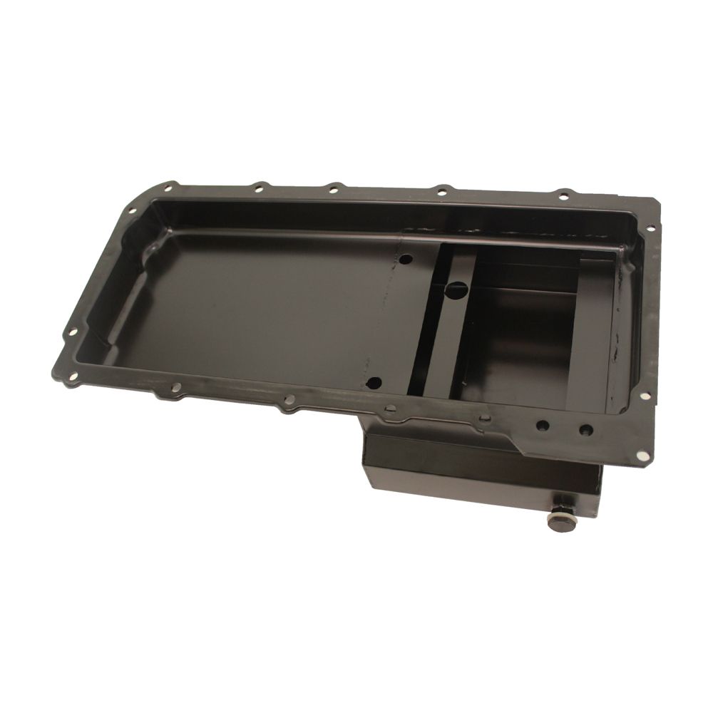 RACING POWER CO-PACKAGEDGM LS1 Steel Oil Pan 7 Quart Black