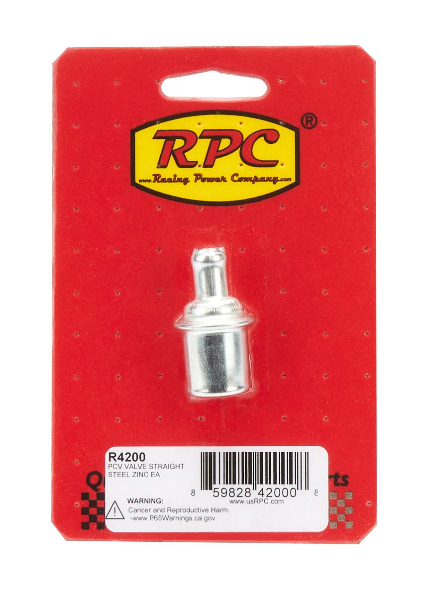 RACING POWER CO-PACKAGEDPCV Valve Straight Steel Zinc Each