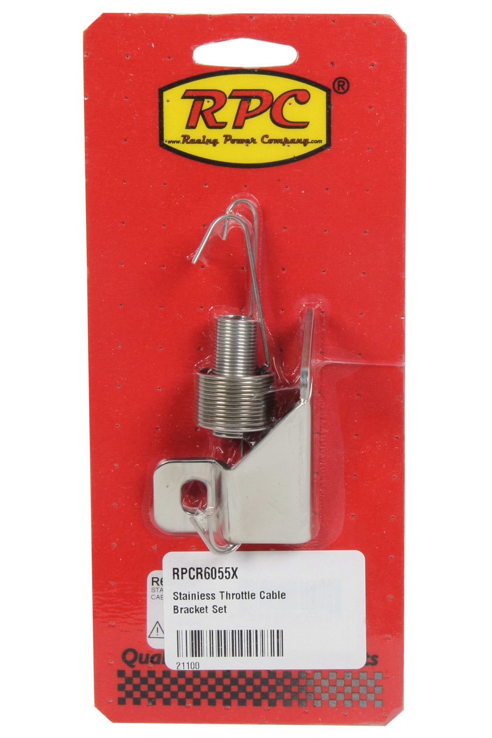 RACING POWER CO-PACKAGEDStainless Throttle Cable Bracket Set
