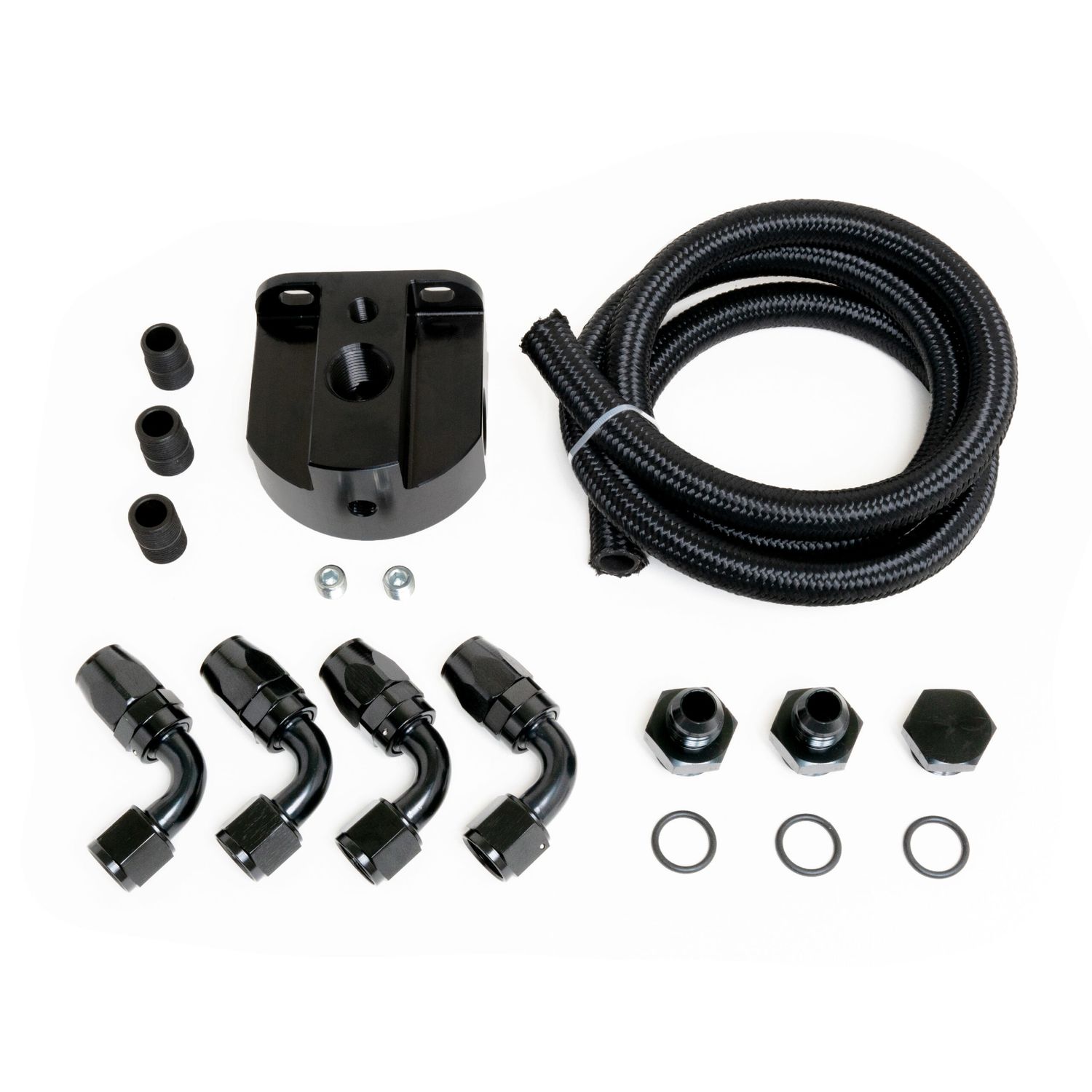 RACING POWER CO-PACKAGEDLS Oil Filter Relocation Kit -10 AN