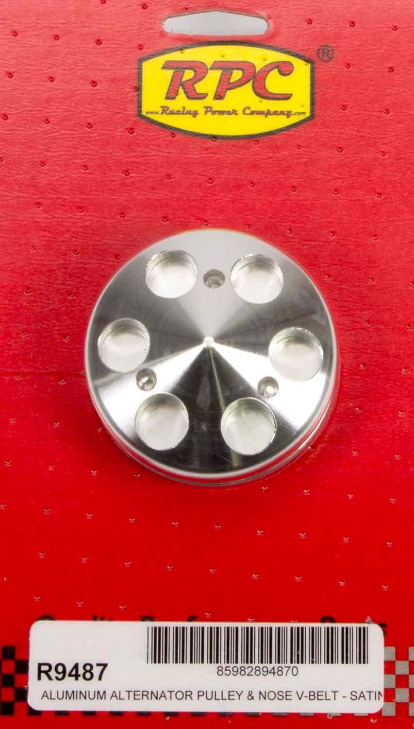 RACING POWER CO-PACKAGEDSBC Single Groove Alt. Pulley Satin