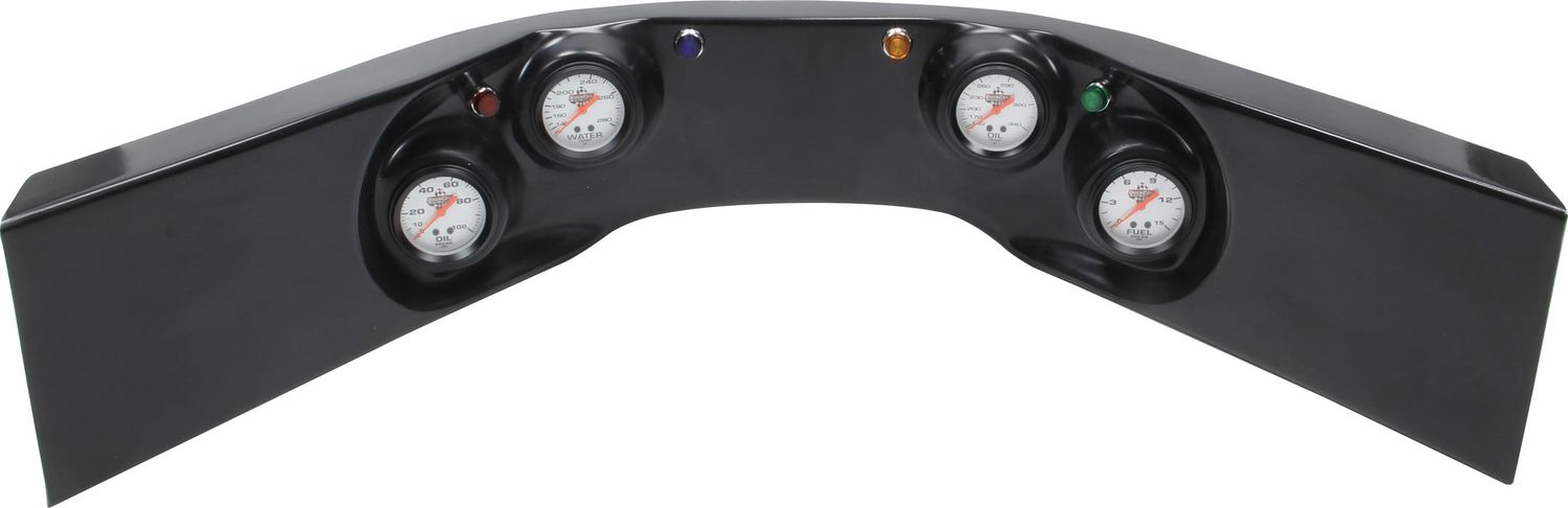 QUICKCAR RACING PRODUCTS4-Gauge Molded Dash OP/ WT/OT/FP Black