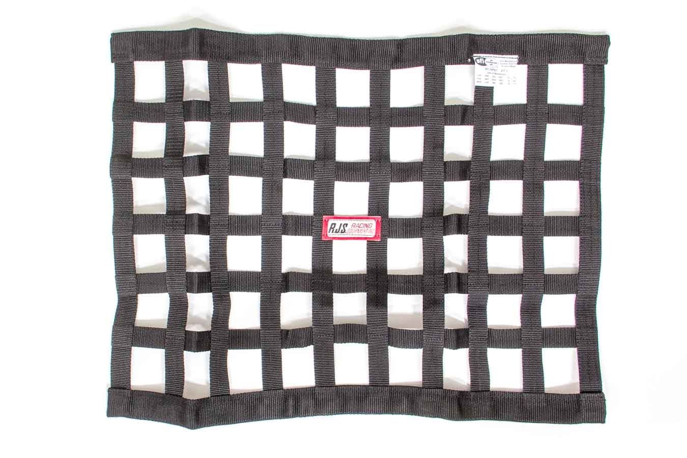 RJS SAFETYBlack Ribbon Window Net 18x24