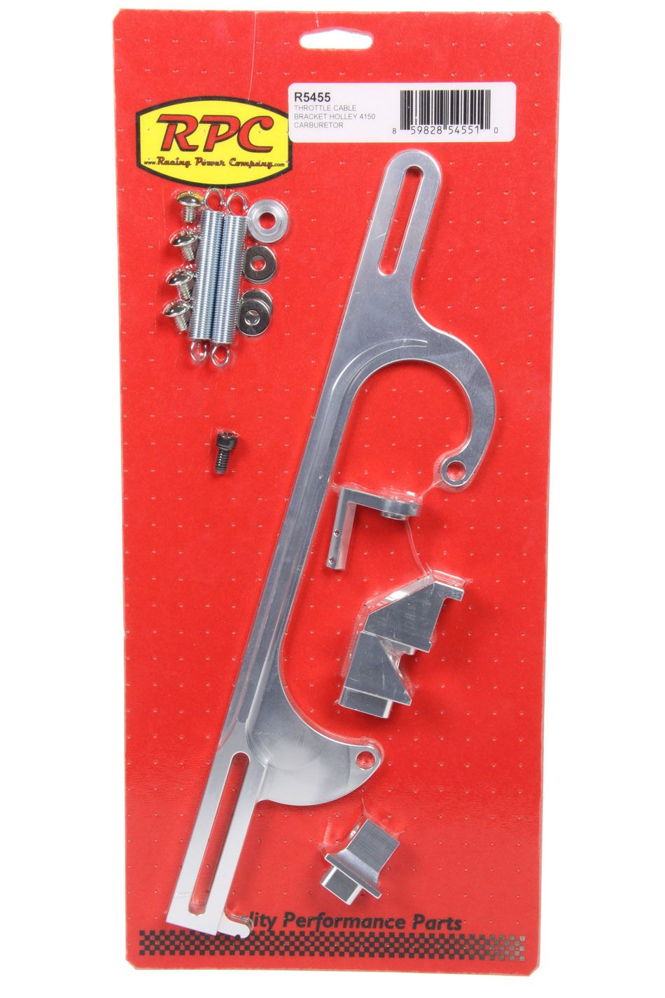 RACING POWER CO-PACKAGEDThrottle Cable Bracket 4150 Dominator Carb