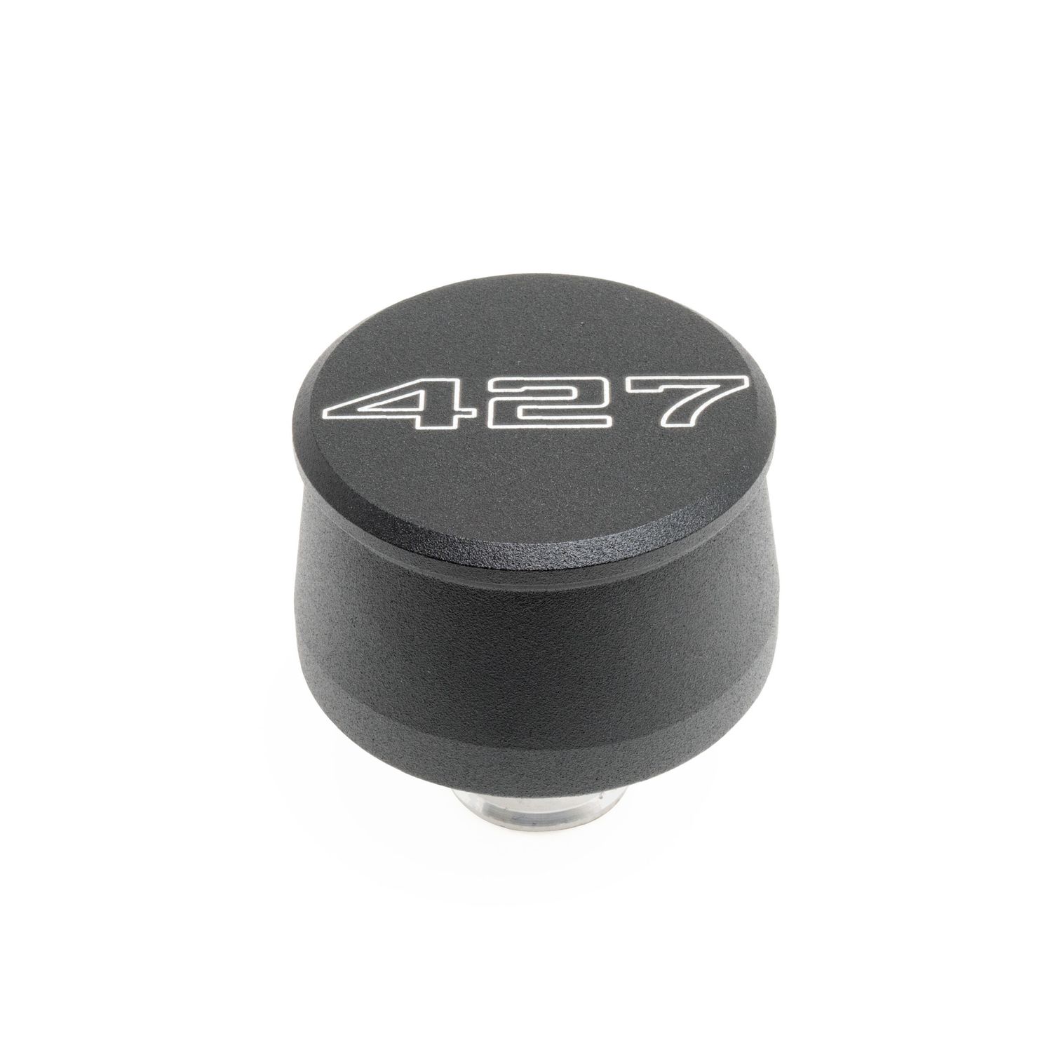 RACING POWER CO-PACKAGEDValve Cover Breather 427 Logo Black Each