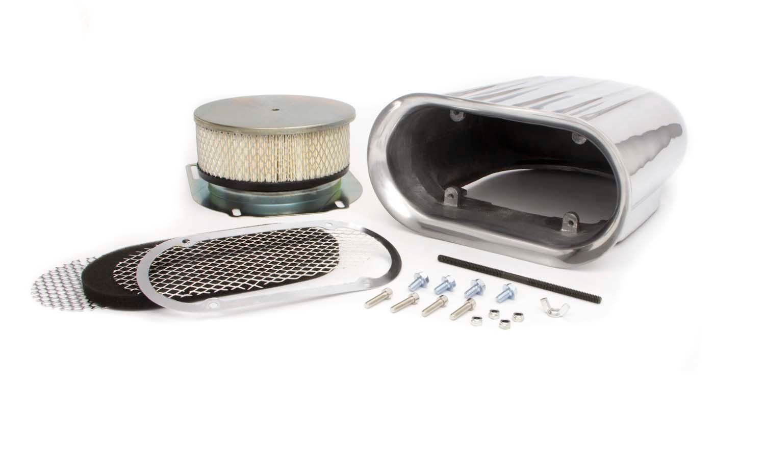 RACING POWER CO-PACKAGEDFinned Alum Scoop Polish w/Element