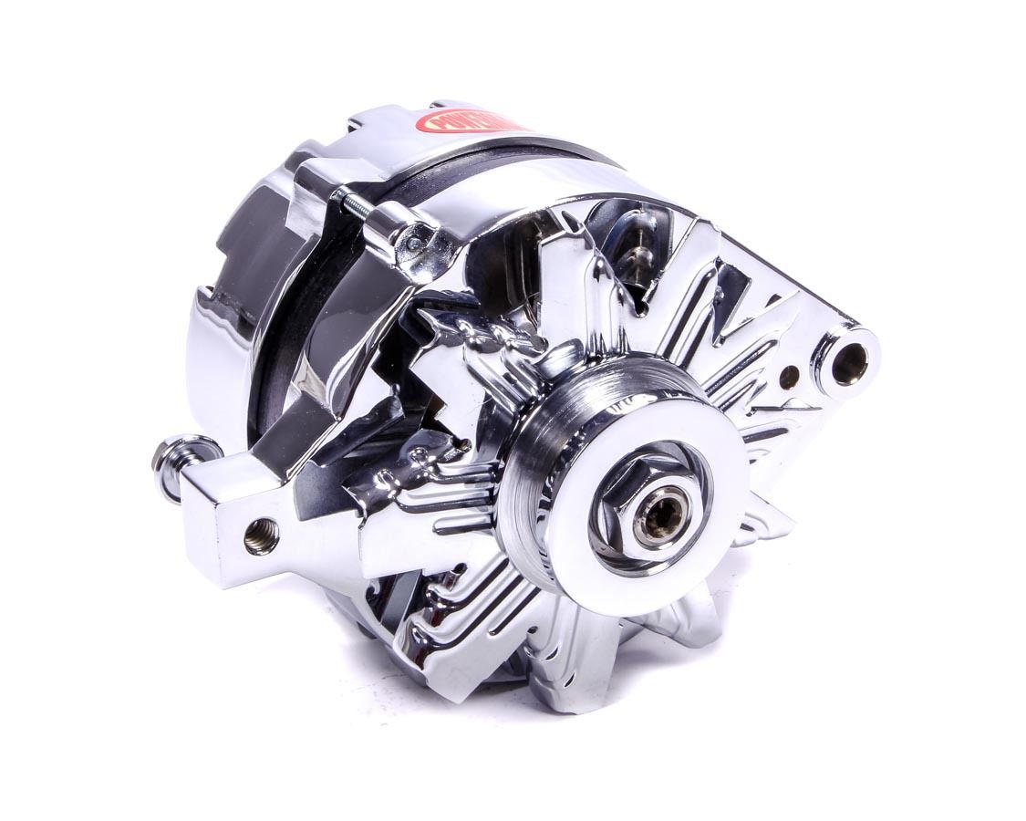 POWERMASTERChrome Ford Alternator 75 Amp