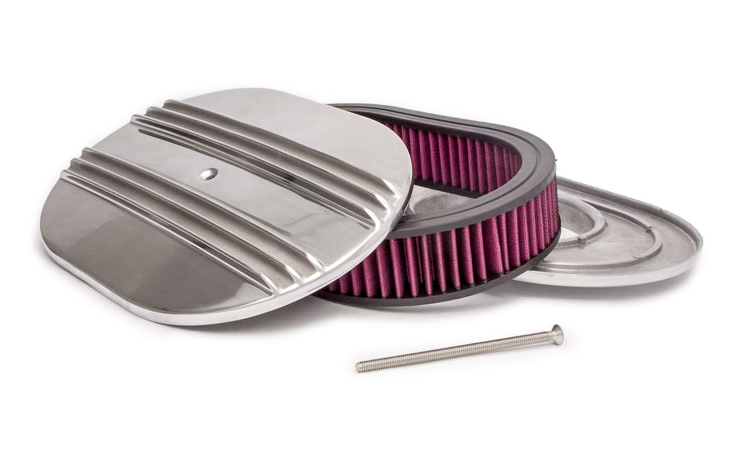 RACING POWER CO-PACKAGED12x2 Alum Oval Finned A/C Polished