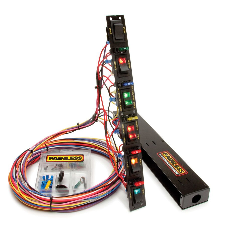 PAINLESS WIRINGVertical 6-Switch Panel