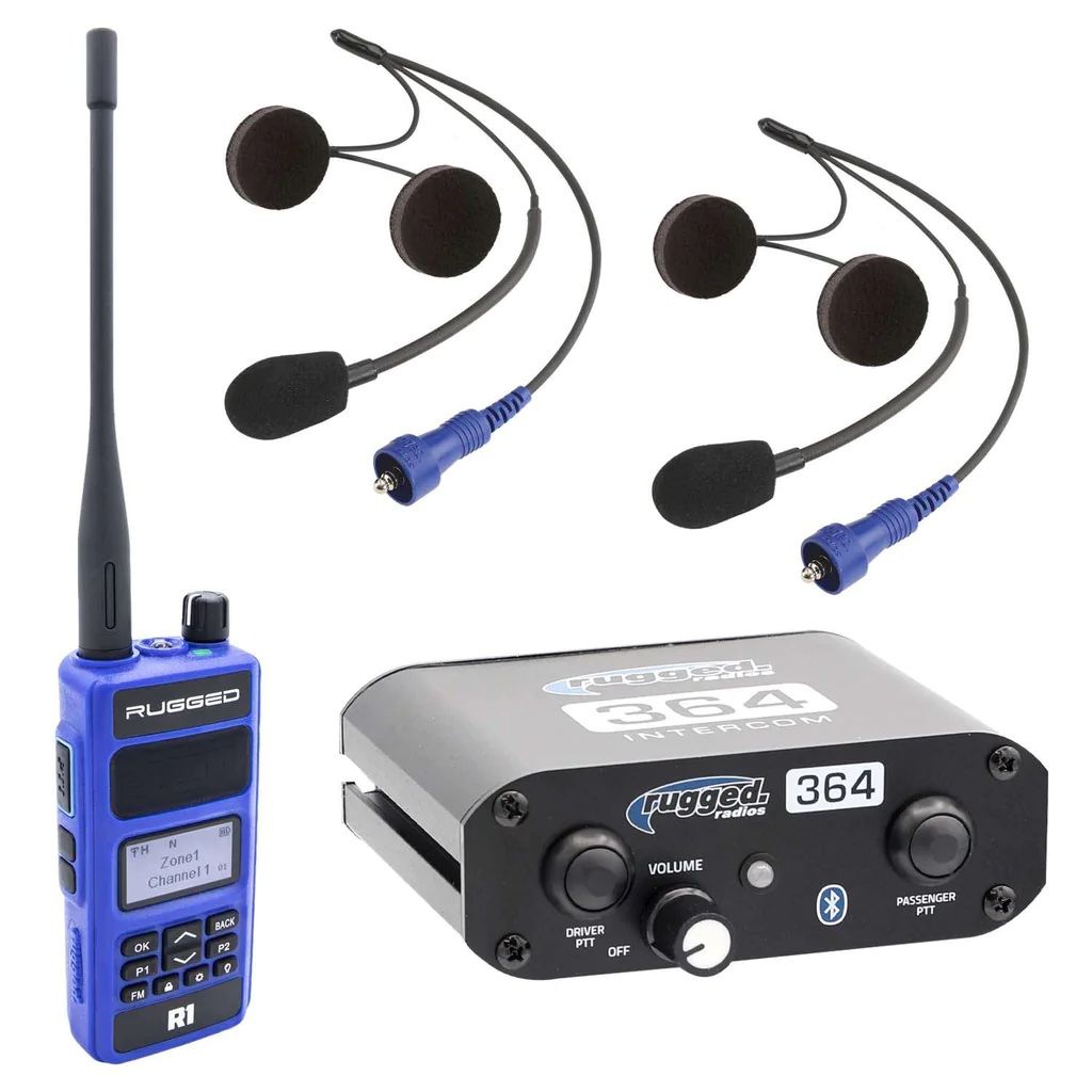 RUGGED RADIOSIntercom Kit / Bluetooth w/Helmet Kits R1 Radio