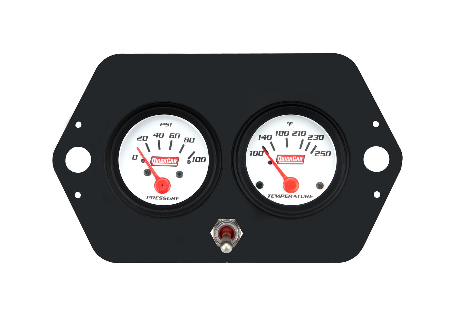 QUICKCAR RACING PRODUCTSGauge Panel 2in Open Wheel w/ Switch