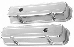 RACING POWER CO-PACKAGED59-79 Pontiac 326-455 Valve Covers Tall Chrome