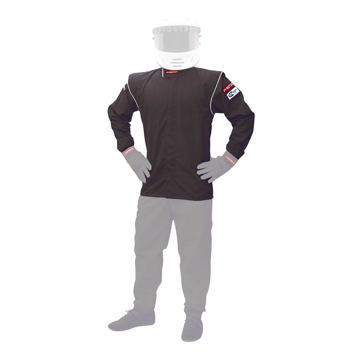 PYROTECTJacket Junior Large Black SFI-5