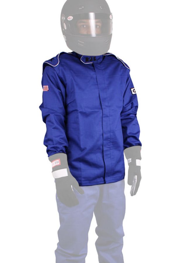 RJS SAFETYJacket Blue X-Large SFI-3-2A/5 FR Cotton