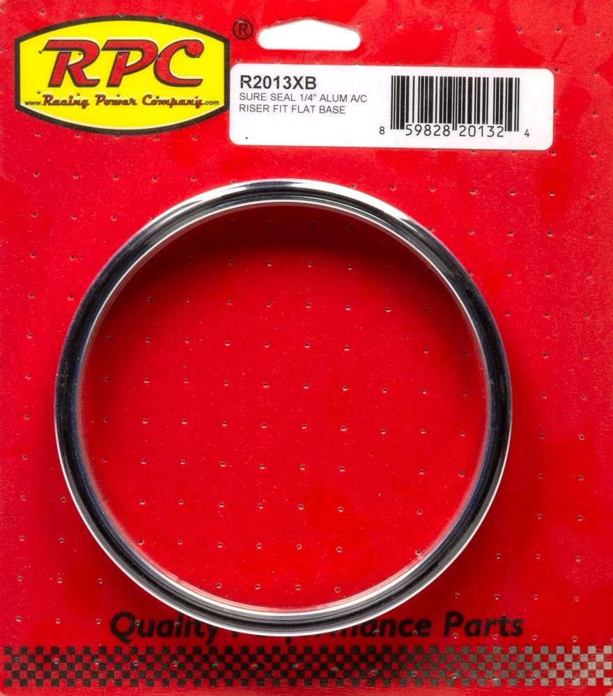 RACING POWER CO-PACKAGEDSure Seal 1/4In Alum A/C Riser Fit Flat Base