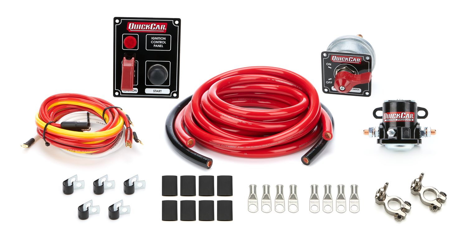 QUICKCAR RACING PRODUCTSWiring Kit 2 Gauge with Black 50-853 Panel