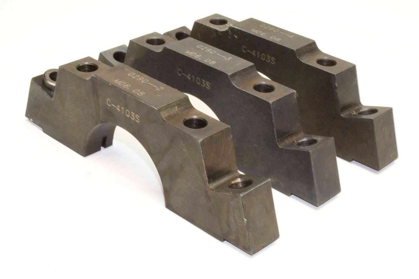 PRW INDUSTRIES, INC.Billet Main Caps 70-80 Chevy 400 Splayed Outer